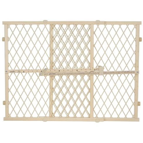 Position & Lock Adjustable Wood Baby Gate (Farmhouse Collection) in Kuwait