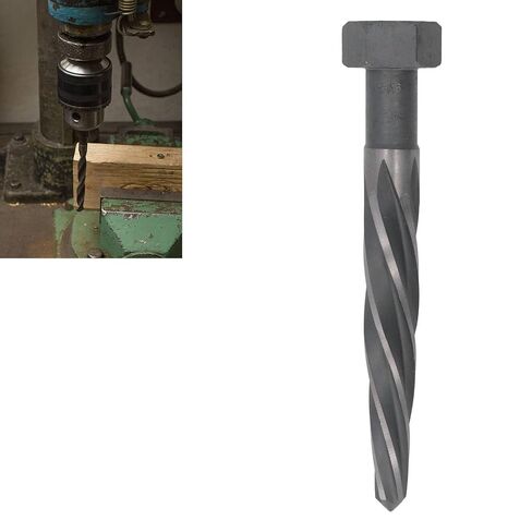 Hex Shank Reamer 13/16in 5 Spiral Flute HSS6542 M2 High Speed Steel, Aligning Reamer for Steel Plate Hole Enlarging, with Storage Box for Metal Construction and Auto in Kuwait