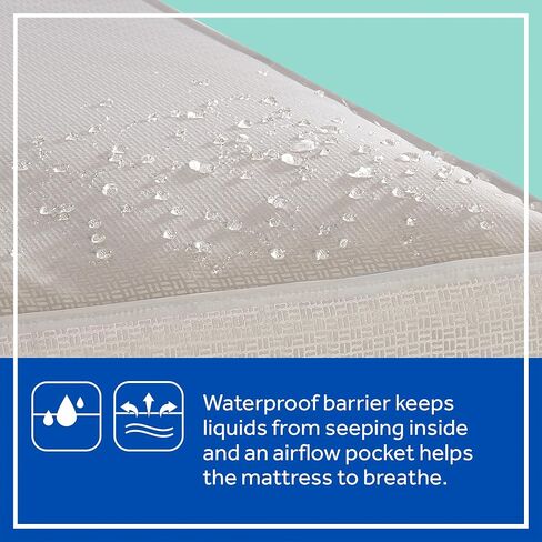Sealy Baby 2 Stage Infant Crib Mattress Plus Toddler Bed Fit, Breathable, Cooling Foam Cotton Cover, Dual Firmness & Ultra-Lightweight, OptiCool in Kuwait