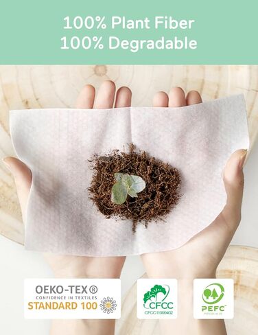 Babycozy Wet Wipes Plus Lotion, Cleansing & Moisturizing 2-in-1 for Sensitive Skin, 100% Plant Fiber & Biodegradable, Hypoallergenic Coconut Baby Wipes Moisturize Every Cleanse, 240 count (6 pack) in Kuwait