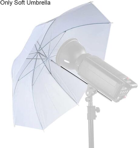 iayokocc Photography Umbrella Lighting, 50cm Soft White Umbrella for Photo Portrait Studio Shooting with Studio Flash in Kuwait