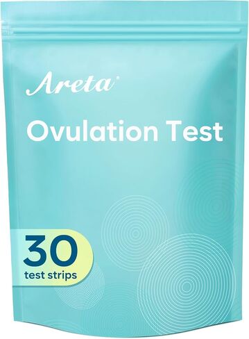 Areta 60-Pack Ovulation Test Strips, Fertility Test Kit for Women | Fast & Convenient Fertility Tracking, At-Home Ovulation Test Kit for Women, Expiration Date: 11/13/2026 in Kuwait
