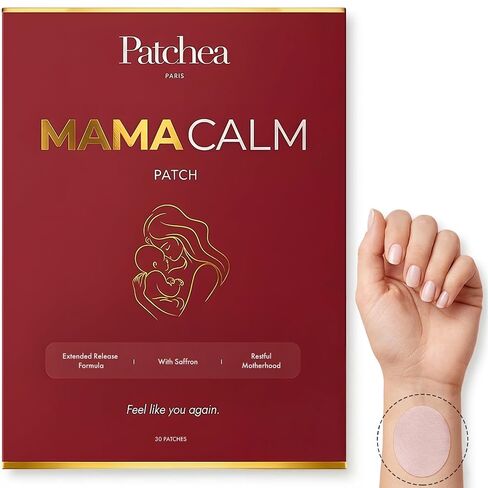 Calm Patches for Women – Calming Patches for Moms, Wellness Patch for Everyday Calm & Relaxation, Easy to Apply, Natural Patch, Vegan with Saffron & Vitamins, Sustained Release – Mamacalm (30 Patches) in Kuwait