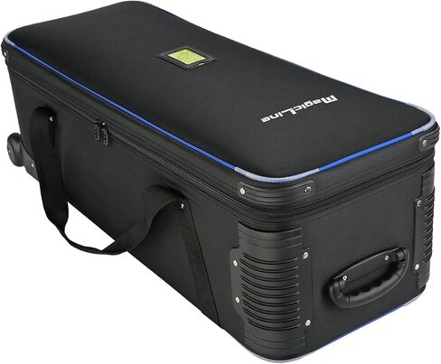 MagicLine 39.4" Heavy Duty Photo Studio Trolley Case with Side Pocket | 100x37x33cm, 39.4"x14.6"x13" rolling camera case. Carrying bag with wheels for light stands, tripods, flashes and telescopes in Kuwait