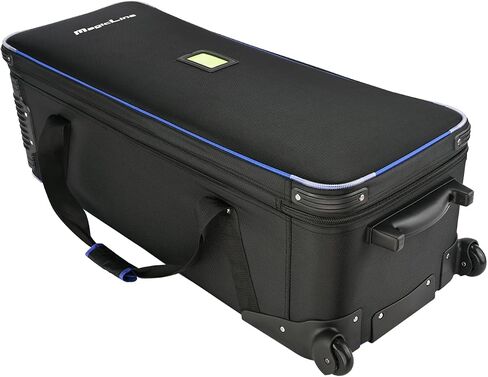 MagicLine 39.4" Heavy Duty Photo Studio Trolley Case with Side Pocket | 100x37x33cm, 39.4"x14.6"x13" rolling camera case. Carrying bag with wheels for light stands, tripods, flashes and telescopes in Kuwait