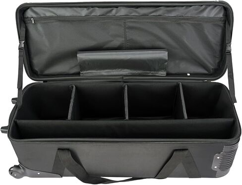 MagicLine 39.4" Heavy Duty Photo Studio Trolley Case with Side Pocket | 100x37x33cm, 39.4"x14.6"x13" rolling camera case. Carrying bag with wheels for light stands, tripods, flashes and telescopes in Kuwait