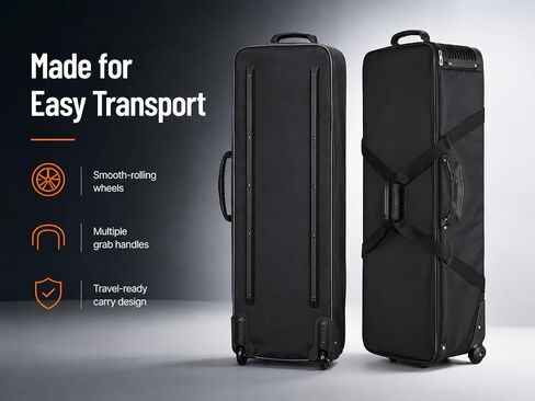 Godox CB-01 CB01 Carrying Bag 44.9" Studio Lighting Case and UB-008 40" 101cm Translucent White Soft Umbrella Kit for Photography Flash Strobe, Light Stand, Tripod, Padded Bag in Kuwait