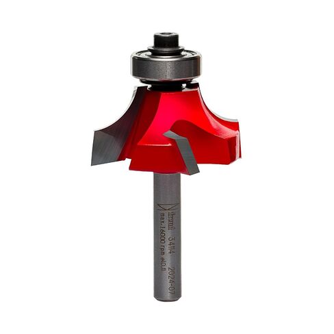 Freud Quadra-Cut Radius Rounding Over Bit with Perma-Shield Coating for Flawless Finish - 4 Cutters, 1/4" Shank Dia., 3/8" Radius, 2-3/16" Length - 34-114 in Kuwait