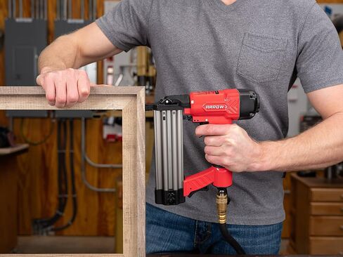 Arrow PT18G Gauge Oil-Free Pneumatic Brad Nailer - Small Light Trim and Interior Molding Work, Operates Up to 100psi Compression Unit, Fits 5/8", 3/4", 1", 1.5", 2" Brad Nails in Saudi Arabia