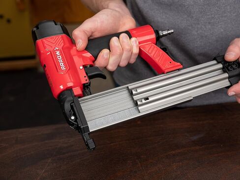 Arrow PT18G Gauge Oil-Free Pneumatic Brad Nailer - Small Light Trim and Interior Molding Work, Operates Up to 100psi Compression Unit, Fits 5/8", 3/4", 1", 1.5", 2" Brad Nails in Saudi Arabia
