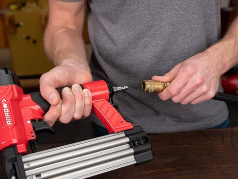 Arrow PT18G Gauge Oil-Free Pneumatic Brad Nailer - Small Light Trim and Interior Molding Work, Operates Up to 100psi Compression Unit, Fits 5/8", 3/4", 1", 1.5", 2" Brad Nails in Saudi Arabia
