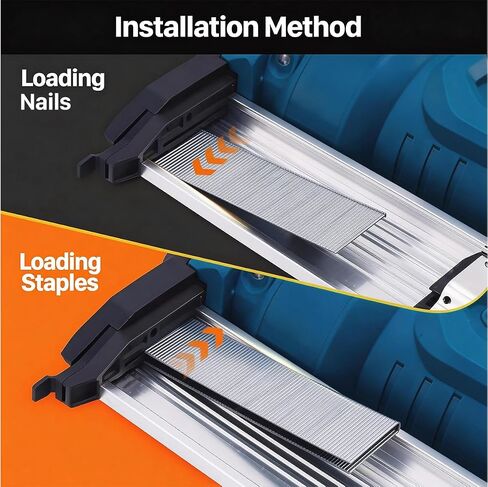 Brad Nailer Electric, 18 Gauge Brad Nail Gun, 2-in-1 Brad Nailer with 800pcs Nails&Staples, Nail Gun with 2×2.0Ah Batteries, for Woodworking, Home Improvement JOVANT in Kuwait