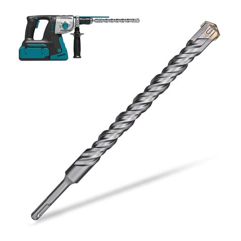 17Pcs Rotary Hammer Drill Bits and Chisel Set | SDS-Plus Carbide-Tipped Drill Bits and Chisels with Storage Case for Concrete Brick Stone and Other Masonry Construction in Saudi Arabia