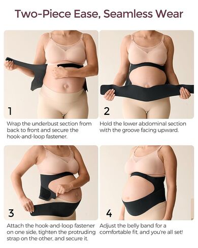 Momcozy Ergonomic Maternity Belly Band – Comfortable & Invisible Support for Back, Abdomen, and Waist in Kuwait