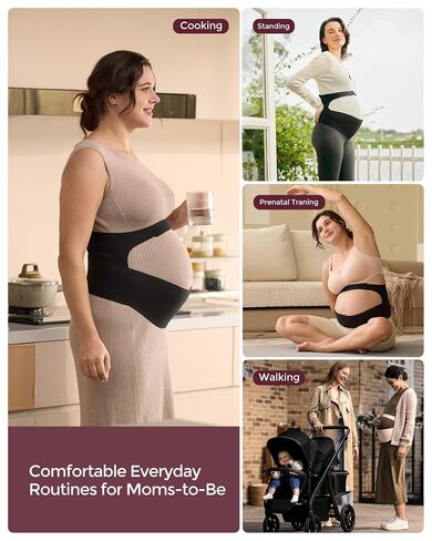 Momcozy Ergonomic Maternity Belly Band – Comfortable & Invisible Support for Back, Abdomen, and Waist in Kuwait