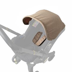 Replacement Canopy Compatible with Doona+/i - Stroller Sun Shade & Shoulder Pads Set - Machine Washable, Soft Fabric - Refresh Your Ride (Brown) in Saudi Arabia