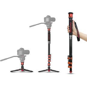 IFOOTAGE Monopod for Camera Cobra 3 A180T,71"/180cm Monopod with Feet | Walking Stick,CB3 Base Tripod,for Camera Photography,Travel,Payload up to 17.64 lbs/8 KG in Kuwait