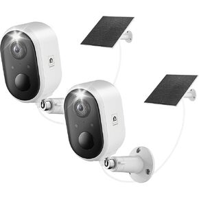 Solar Security Camera Outdoor Wireless, 5MP(3K) Color Night Vision, Battery Powered PIR Motion Detection,2.4GHz WiFi Cameras for Home Surveillance, Light and Sound Alarm, 2-Way Audio, Waterproof in Saudi Arabia