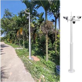 This Security Camera Pole for Outdoor - Assembled Surveillance Post for Home, Industrial, and Commercial Use - Durable Monitoring Rod for Factories and Backyards in Kuwait