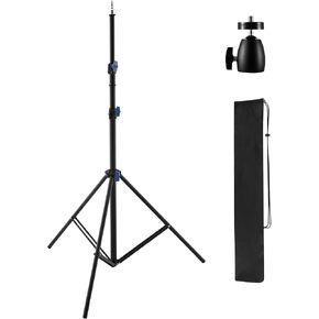 Light Stand Photography with 360° Ball Head, 10ft/305cm Adjustable Photography Tripod Stand, 1/4" Screw Professional Lighting Stand for Camera, Softbox, Strobe Light, Flash and Video Lighting in Saudi Arabia