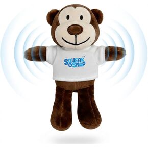 Squeak N Snap™ Plush Monkey Camera Remote for Professional Pet & Baby Photos – Bluetooth Shutter Synced with Squeak for Instant Eye Contact – Thoughtful Gift for Moms & Pet Owners – iPhone & Android in Saudi Arabia