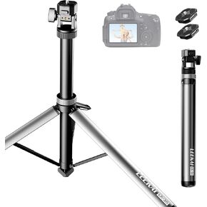 Leekai Auto Pop-Up Light Stand, 83.9''/213cm Aluminum Alloy Adjustable Tripod, Extendable Camera Phone Tripod with Extra 1/4" Screw for Travel, DSLR Camera, Ring Light, Video Rig, Max Load 20 lbs in Saudi Arabia