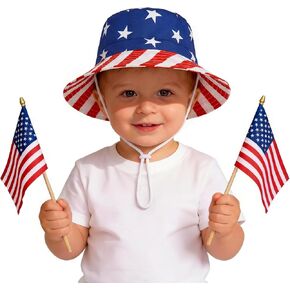 Durio UPF 50+ Baby Sun Hat Wide Brim Toddler Bucket Hats for Boys 0-8 Years | Lightweight Summer Sun Protection for Beach, Park, Travel, School, Daycare, Adjustable Chip Strap, Cotton Plaid Lining in Saudi Arabia
