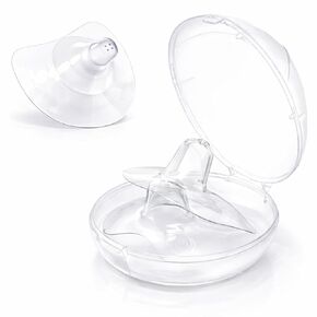 Nipple Shield for Breastfeeding, Small 13mm Nippleshield, for Latch Difficulties or Flat or Inverted Nipples, Made Without BPA in Saudi Arabia