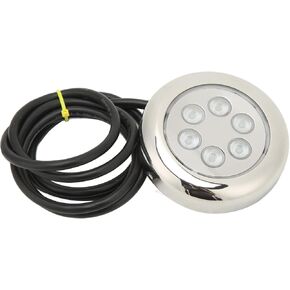 3.5in LED Underwater Light Surface Mount, Marine Underwater Light, IP68 12V–24VDC Boat Transom Fishing Light with Stainless Steel Ring for Yacht, Boat, Pool & (Blue) in Saudi Arabia
