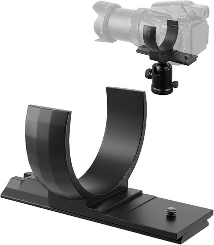 Quick Release Base Plate Fits for Nikon P1000 P1100 | Compatible with Arca-Swiss, Extended Lens Balance Plate, Protective Half-Wrap Design for Balance & Stability in Kuwait
