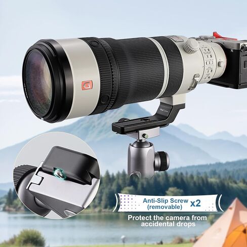 Haoge Lens Collar Replacement Foot for Sony FE 100-400mm F4.5 GM OSS Lens Built-in Arca Type Quick Release Base Support Plate LF-S140 in Kuwait