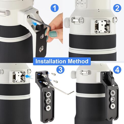 Haoge Lens Collar Replacement Foot for Sony FE 100-400mm F4.5 GM OSS Lens Built-in Arca Type Quick Release Base Support Plate LF-S140 in Kuwait