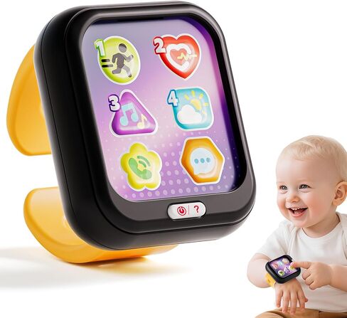 HOLA Toys for 1 Year Old Boys & Girls, 7 Functions Baby Musical Toy Watch, Learning & Travel Baby Toys 6-12-18 Months, Birthday Gift for Boys & Girls Christmas Stocking Stuffers in Kuwait