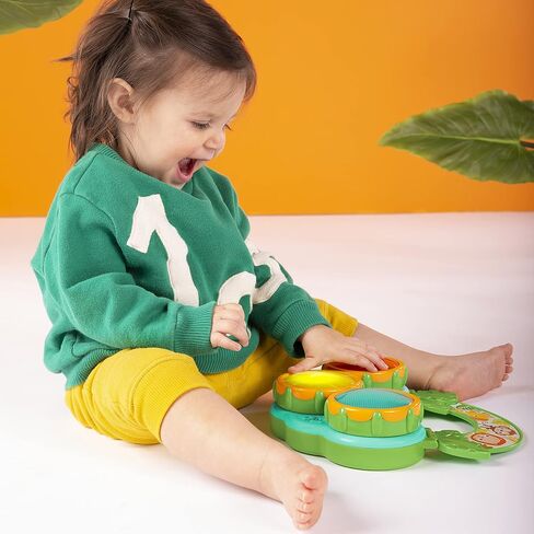 Bright Starts Safari Beats Musical Drum Toy with Lights, Ages 3 Months +, Multi in Kuwait