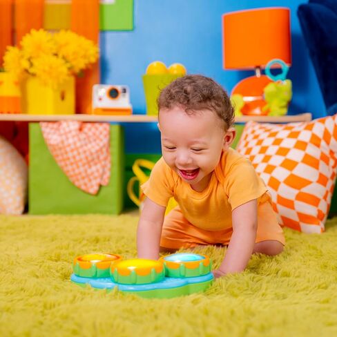 Bright Starts Safari Beats Musical Drum Toy with Lights, Ages 3 Months +, Multi in Kuwait