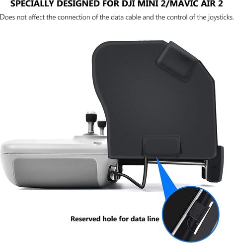 STARTRC Sun Hood Sunshade for DJI NEO 2/Avata 360/Mini 5 Pro/Mini 3/Mini 4K/Mini 4 Pro/Avata 2/Flip/Mavic 4/Air 3s Classic RC-N3/N2 Controller Accessories for 4.4-7.1inch Smartphone Screen in Kuwait