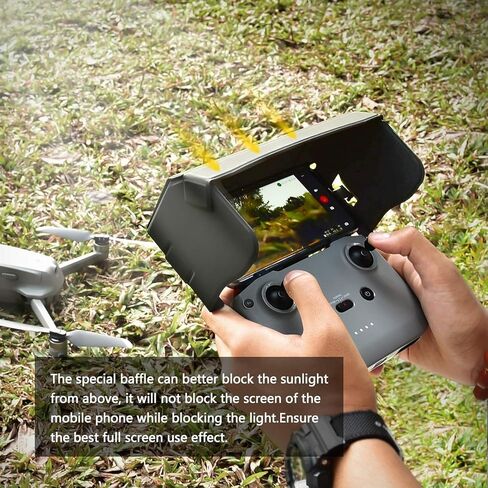 STARTRC Sun Hood Sunshade for DJI NEO 2/Avata 360/Mini 5 Pro/Mini 3/Mini 4K/Mini 4 Pro/Avata 2/Flip/Mavic 4/Air 3s Classic RC-N3/N2 Controller Accessories for 4.4-7.1inch Smartphone Screen in Kuwait