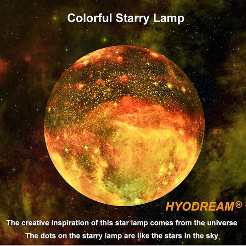 5.9 inch Galaxy Moon Lamp Remote & Touch Control 16 Colors LED Night Light Rechargeable Globe Light as Gifts Decor for Boys/Girls/Kids/Women in Kuwait