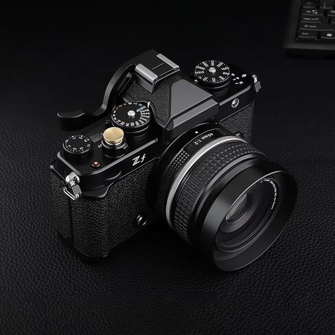 Haoge 12mm Copper Shutter Release Button for Fujifilm X-E5 GFX100RF XT5 XT50 X100V X100VI X-Pro3 Nikon Zf DF and Leica D-LUX 8 q3 M10 M-11 Sony RX1R III Concave Surfacel,New Version: Diameter 12mm in Kuwait