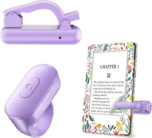 Page Turner Ring for Kindle Paperwhite/Fire HD Tablet, Works with Thick Case, Ereader Clicker Accessories Compatible with Colorsoft Scrible iPad iPhone, Reading in Bed Gifts for Readers in Kuwait