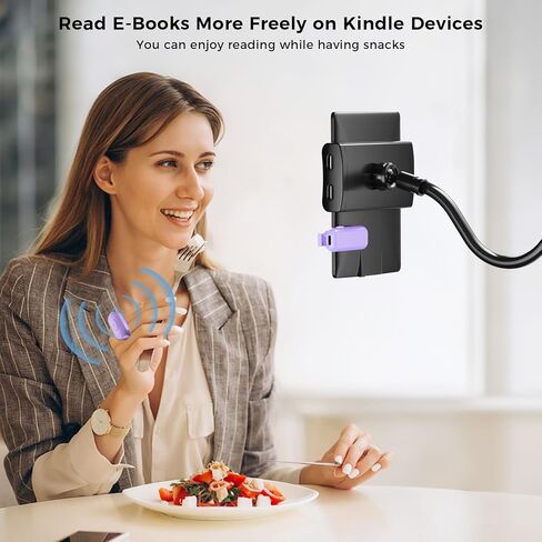 Page Turner Ring for Kindle Paperwhite/Fire HD Tablet, Works with Thick Case, Ereader Clicker Accessories Compatible with Colorsoft Scrible iPad iPhone, Reading in Bed Gifts for Readers in Kuwait