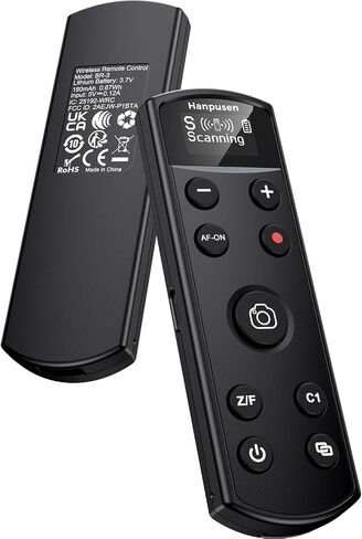 for Canon Camera Remote Control, Hanpusen Rechargeable Wireless Shutter Release with OLED Screen for R50/G7X Mark III/R8/R5/R/RP/R50 V/R10/R5 Mark II/M50/M200/6D Mark II/M6 Mark II, Replace BR-E1 in Kuwait