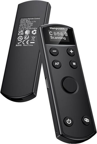 for Canon Camera Remote Control, Hanpusen Rechargeable Wireless Shutter Release with OLED Screen for R50/G7X Mark III/R8/R5/R/RP/R50 V/R10/R5 Mark II/M50/M200/6D Mark II/M6 Mark II, Replace BR-E1 in Kuwait