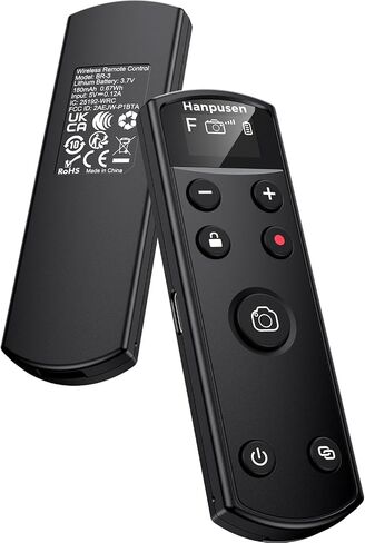 for Canon Camera Remote Control, Hanpusen Rechargeable Wireless Shutter Release with OLED Screen for R50/G7X Mark III/R8/R5/R/RP/R50 V/R10/R5 Mark II/M50/M200/6D Mark II/M6 Mark II, Replace BR-E1 in Kuwait