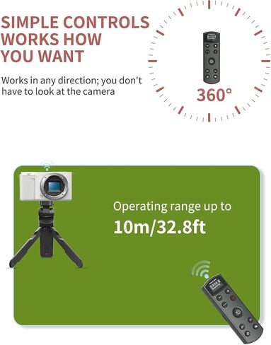 for Canon Camera Remote Control, Hanpusen Rechargeable Wireless Shutter Release with OLED Screen for R50/G7X Mark III/R8/R5/R/RP/R50 V/R10/R5 Mark II/M50/M200/6D Mark II/M6 Mark II, Replace BR-E1 in Kuwait