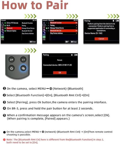for Canon Camera Remote Control, Hanpusen Rechargeable Wireless Shutter Release with OLED Screen for R50/G7X Mark III/R8/R5/R/RP/R50 V/R10/R5 Mark II/M50/M200/6D Mark II/M6 Mark II, Replace BR-E1 in Kuwait