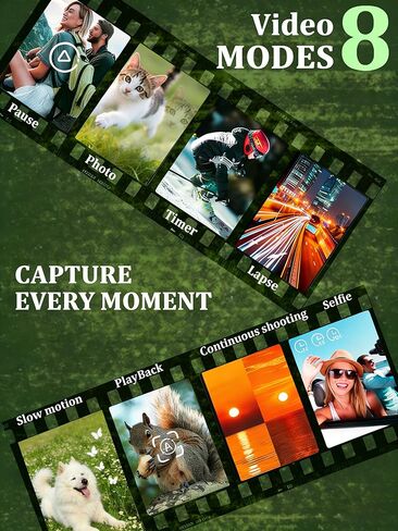 4K UHD 80MP Video Camera Camcorder for YouTube Vlogging Webcam | 18X Digital Zoom, Autofocus, 3.0" 270° Rotatable IPS Screen, IR Night Vision; Includes 32GB SD Card, Lens Cap & 2 Batteries in Kuwait