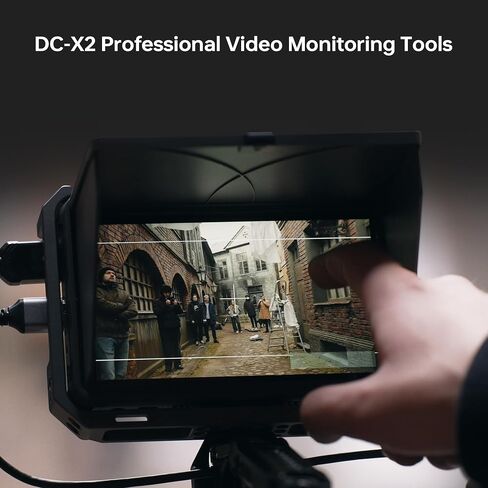 VILTROX 6" Camera Field Monitor, 2000nit HD 1920x1080 Touch Screen Portable Video Monitor, 4K HDMI Loop in/Out with 3D LUT, De-Squeeze, Peak Focus, with Sunshade Hood in Kuwait