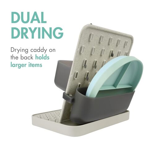 Boon Groove Vertical Baby Bottle Drying Rack - Customizable Drying Rack for Bottles, Toddler Cups, and Baby Accessories - Baby Bottle-Feeding Supplies - Holds 6 Baby Bottles in Kuwait
