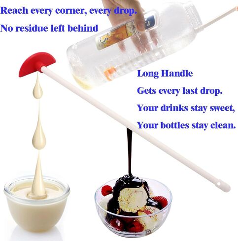 10-Piece Silicone Cleaning Kit, 2 Bottle Brushes, 2 Cleaning Scrapers, 3 Jar Spatula Scrapers, 2 Reusable Silicone Straws & 1 Straw Brush, Multicolor Assorted Sizes for Bottles, Cups, Jars & Kitchen in Kuwait